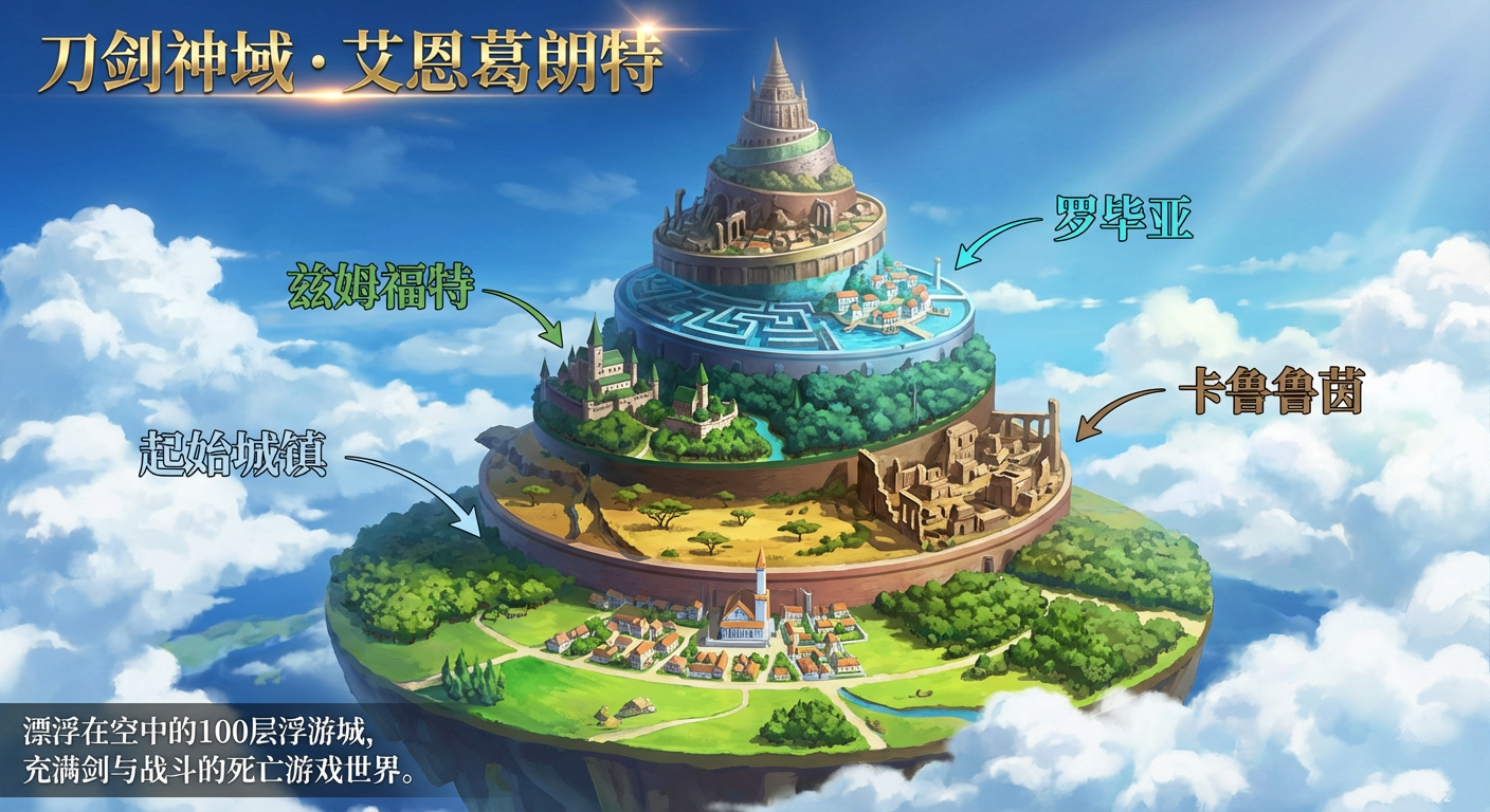 艾恩葛朗特浮游城全貌