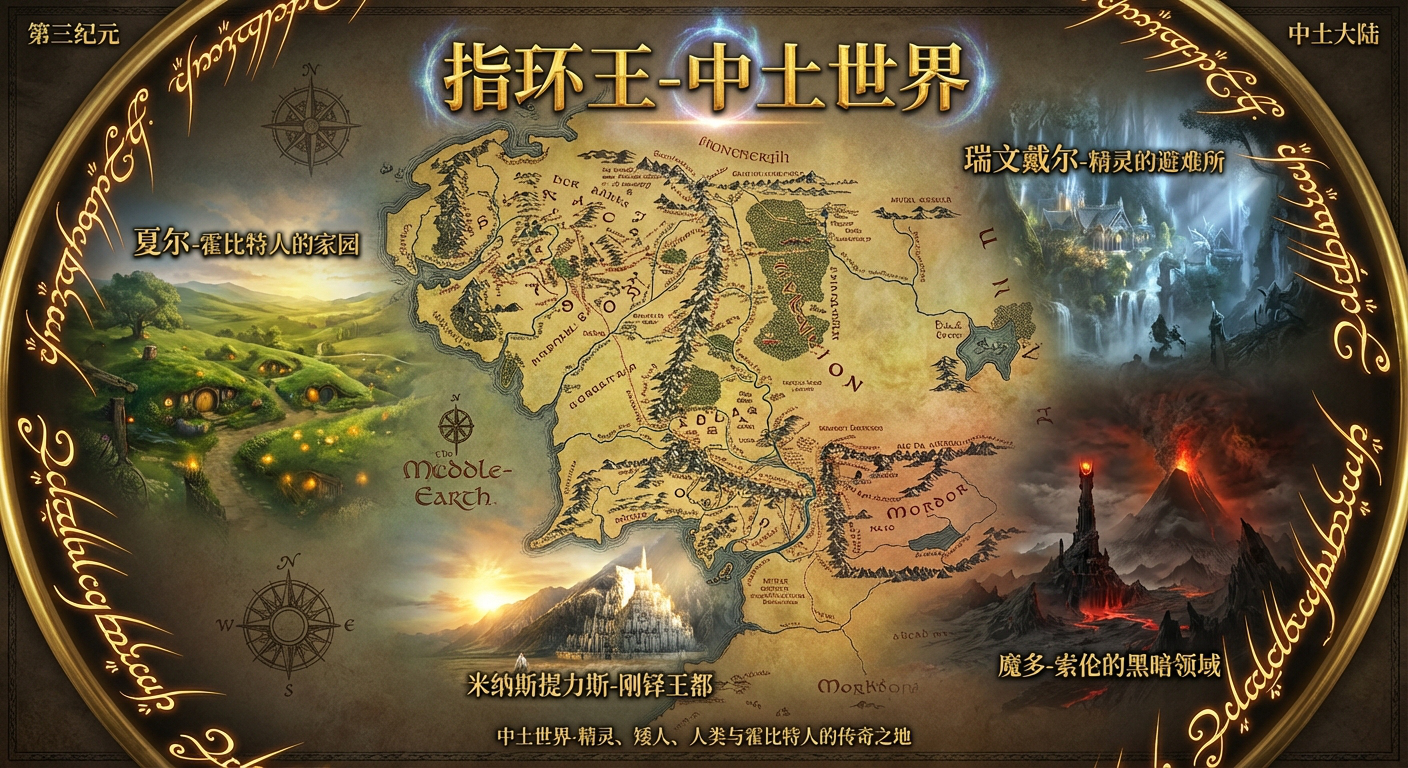 中土世界全景地图